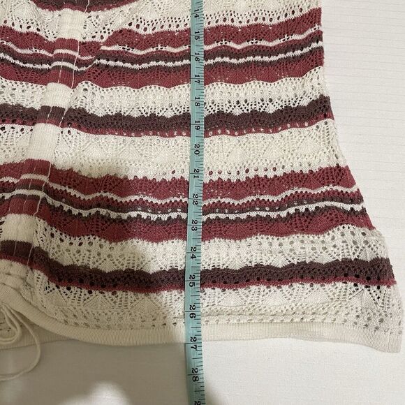 Torrid Crochet Sweater Boho V Neck Cinched Knit 2X Beach Festival Hippie Plus - Picture 7 of 9